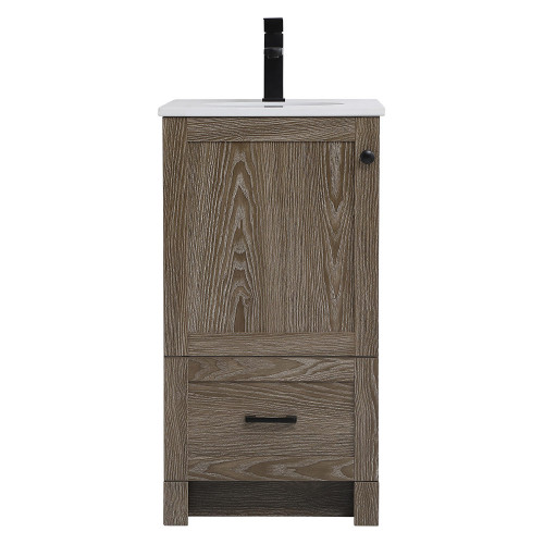 Elegant Bathroom Vanity - Weathered oak (VF2818WO)