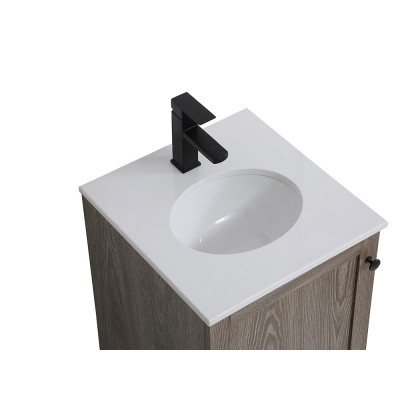 Elegant Bathroom Vanity - Weathered oak (VF2818WO)