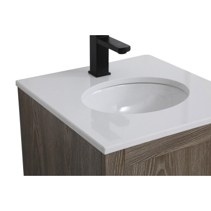 Elegant Bathroom Vanity - Weathered oak (VF2818WO)