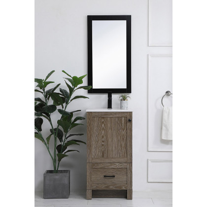Elegant Bathroom Vanity - Weathered oak (VF2818WO)