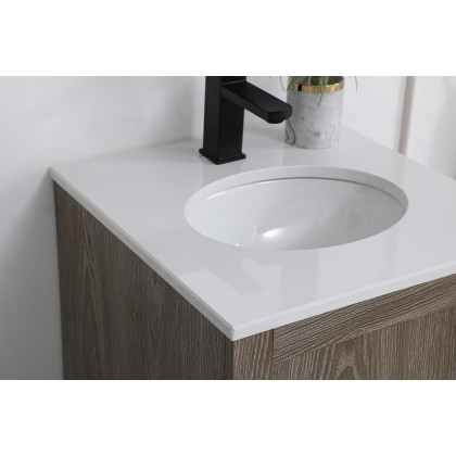 Elegant Bathroom Vanity - Weathered oak (VF2818WO)