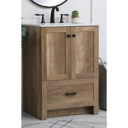 Elegant Bathroom Vanity - Natural Oak (VF2824NT)