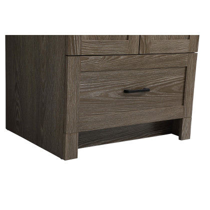 Elegant Bathroom Vanity - Weathered oak (VF2824WO)