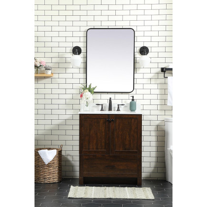 Elegant Bathroom Vanity - Espresso (VF2830EX-BS)