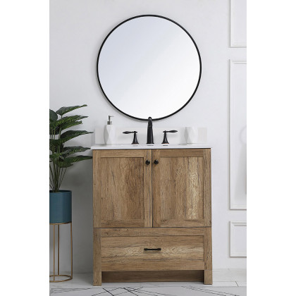 Elegant Bathroom Vanity - Natural Oak (VF2830NT-BS)