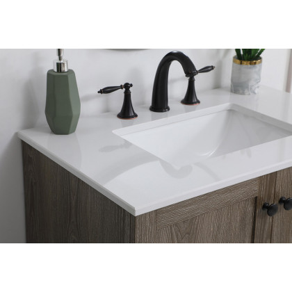 Elegant Bathroom Vanity - Weathered oak (VF2830WO)