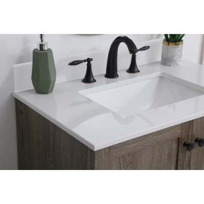 Elegant Bathroom Vanity - Weathered oak (VF2830WO-BS)