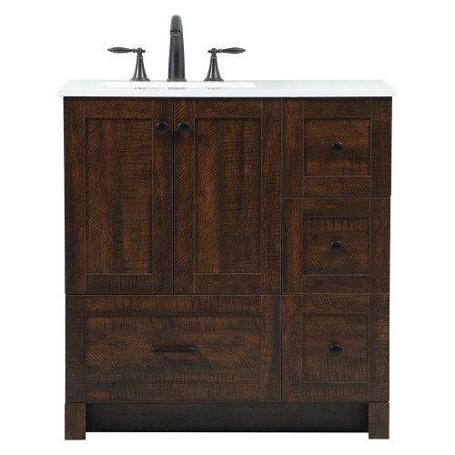 Elegant Bathroom Vanity - Espresso (VF2832EX)