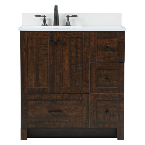 Elegant Bathroom Vanity - Espresso (VF2832EX-BS)