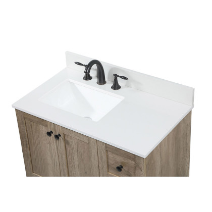 Elegant Bathroom Vanity - Natural Oak (VF2832NT-BS)