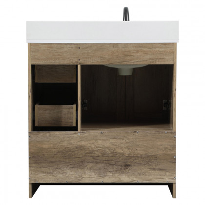 Elegant Bathroom Vanity - Natural Oak (VF2832NT-BS)