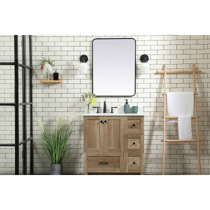 Elegant Bathroom Vanity - Natural Oak (VF2832NT-BS)
