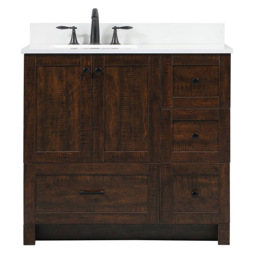 Elegant Bathroom Vanity - Espresso (VF2836EX)