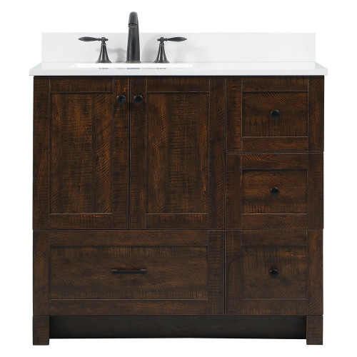 Elegant Bathroom Vanity - Espresso (VF2836EX-BS)