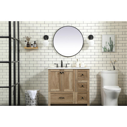 Elegant Bathroom Vanity - Natural Oak (VF2836NT)