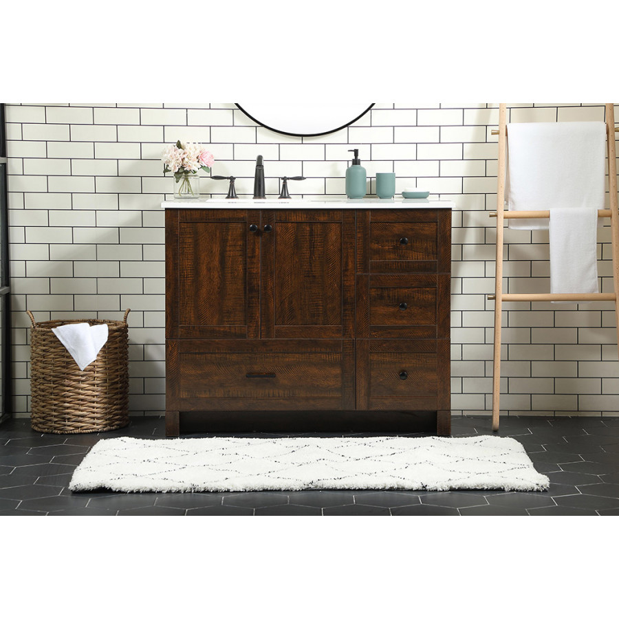 Elegant Bathroom Vanity - Espresso (VF2842EX)