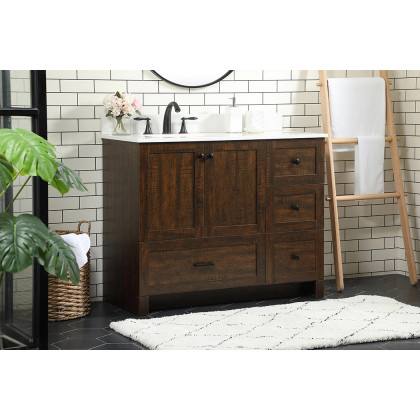 Elegant Bathroom Vanity - Espresso (VF2842EX-BS)