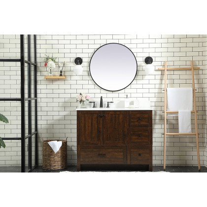 Elegant Bathroom Vanity - Espresso (VF2842EX-BS)