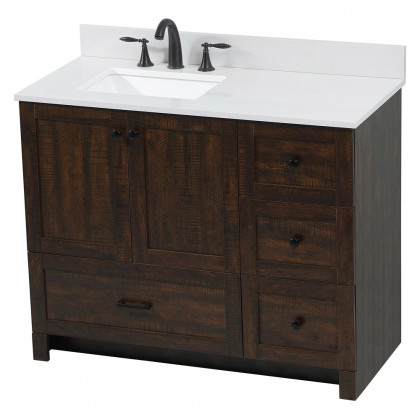 Elegant Bathroom Vanity - Espresso (VF2842EX-BS)