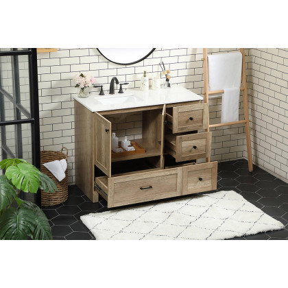 Elegant Bathroom Vanity - Natural Oak (VF2842NT)