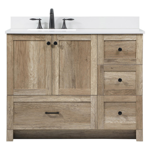 Elegant Bathroom Vanity - Natural Oak (VF2842NT-BS)