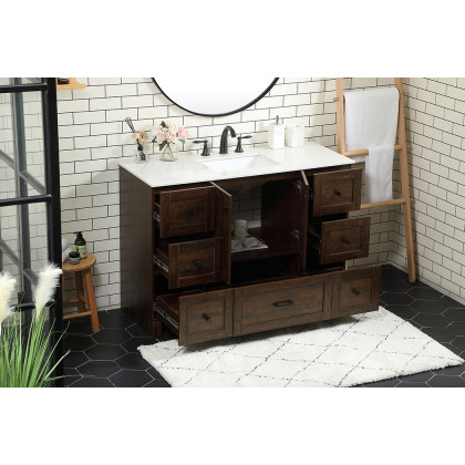 Elegant Bathroom Vanity - Espresso (VF2848EX)