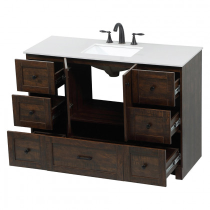 Elegant Bathroom Vanity - Espresso (VF2848EX)