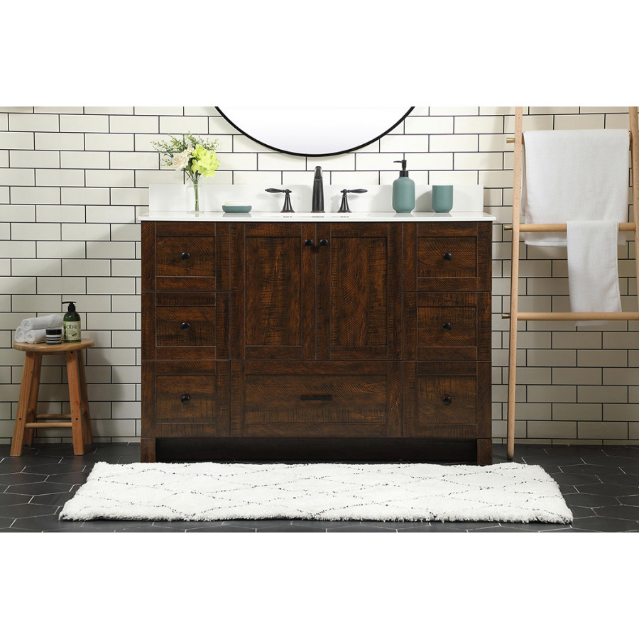 Elegant Bathroom Vanity - Espresso (VF2848EX-BS)