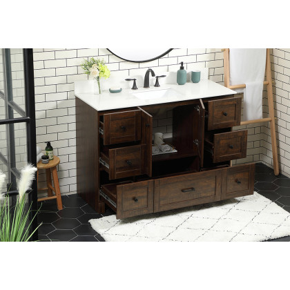 Elegant Bathroom Vanity - Espresso (VF2848EX-BS)