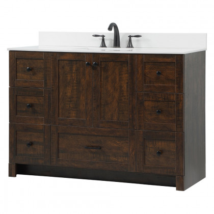 Elegant Bathroom Vanity - Espresso (VF2848EX-BS)