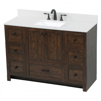 Elegant Bathroom Vanity - Espresso (VF2848EX-BS)