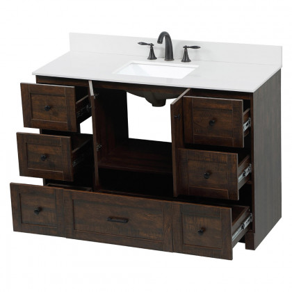 Elegant Bathroom Vanity - Espresso (VF2848EX-BS)