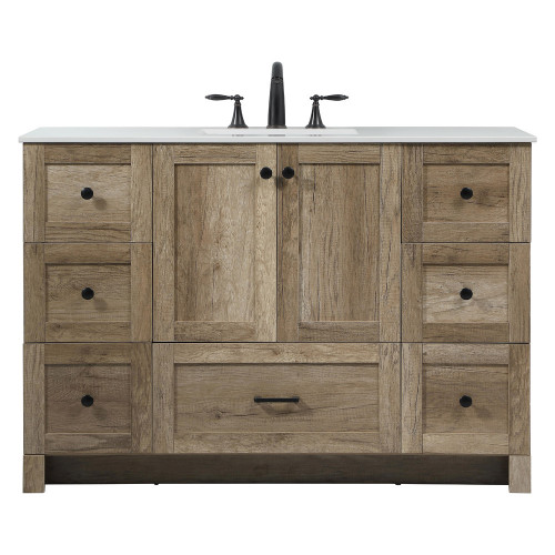 Elegant Bathroom Vanity - Natural Oak (VF2848NT)