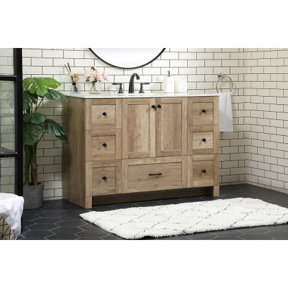 Elegant Bathroom Vanity - Natural Oak (VF2848NT)