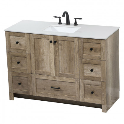 Elegant Bathroom Vanity - Natural Oak (VF2848NT)