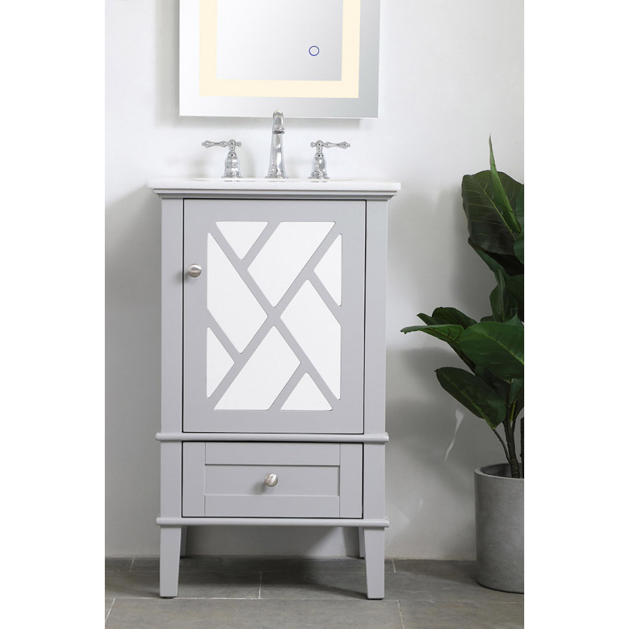 Elegant Bathroom Vanity - Gray, L 21" (VF30221GR)