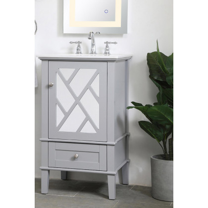 Elegant Bathroom Vanity - Gray, L 21" (VF30221GR)