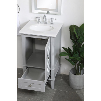 Elegant Bathroom Vanity - Gray, L 21" (VF30221GR)