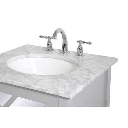 Elegant Bathroom Vanity - Gray, L 24" (VF30224GR)