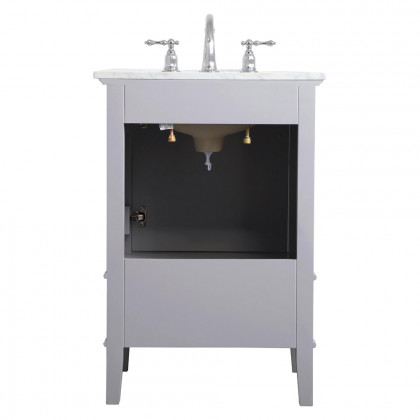 Elegant Bathroom Vanity - Gray, L 24" (VF30224GR)
