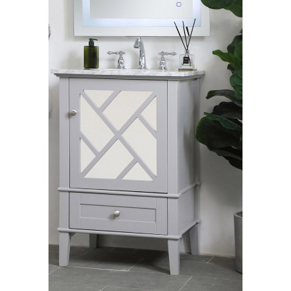 Elegant Bathroom Vanity - Gray, L 24" (VF30224GR)