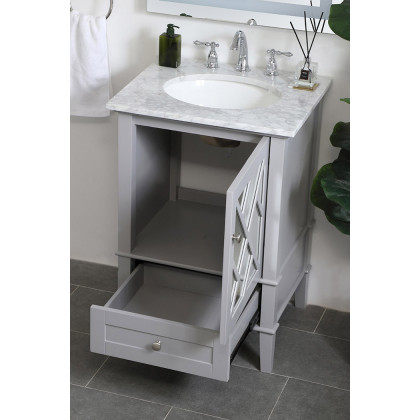 Elegant Bathroom Vanity - Gray, L 24" (VF30224GR)