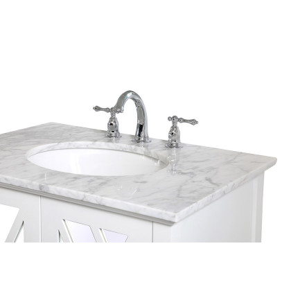 Elegant Bathroom Vanity - White, L 30" (VF30230WH)
