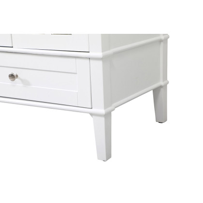 Elegant Bathroom Vanity - White, L 72" (VF30272DWH)