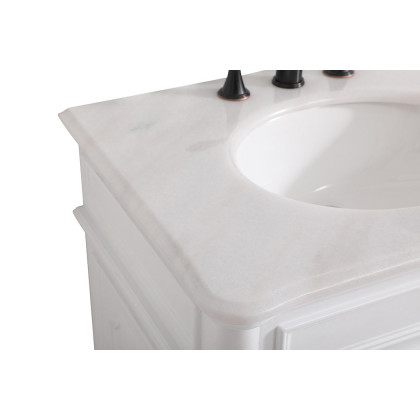 Elegant Bathroom Vanity - Antique White (VF30430AW)