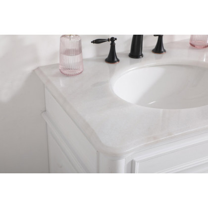 Elegant Bathroom Vanity - Antique White (VF30430AW)