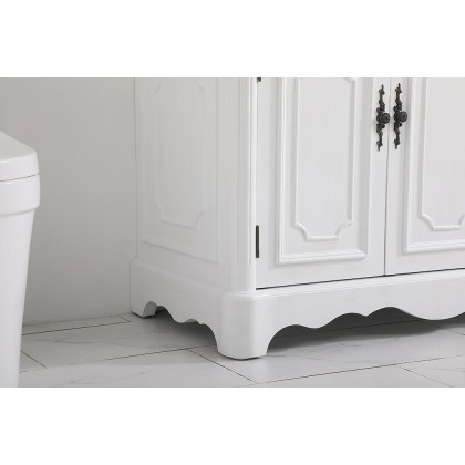 Elegant Bathroom Vanity - Antique White (VF30442AW)