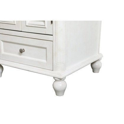 Elegant Bathroom Vanity - Antique White, L 24" (VF30524AW)
