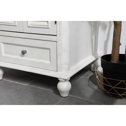 Elegant Bathroom Vanity - Antique White, L 24" (VF30524AW)