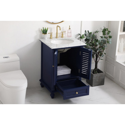 Elegant Bathroom Vanity - Blue, L 24" (VF30524BL)